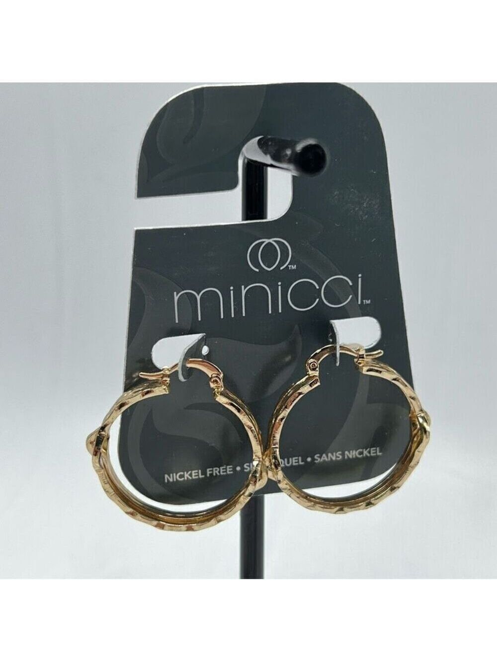 Minicci Gold 3 strand Textured Hoops Earrings $16ea / 3 for $25